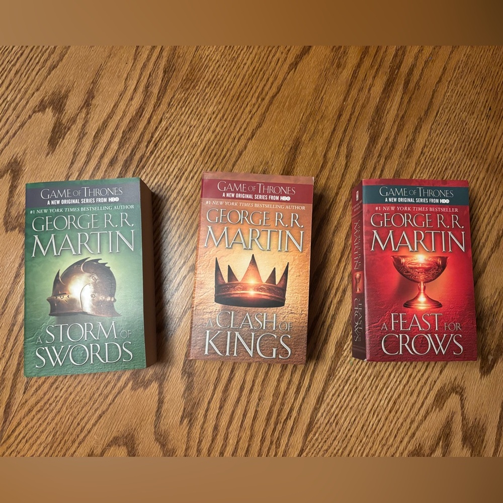 Game of Thrones Book Set by George R.R. Martin. Unused
